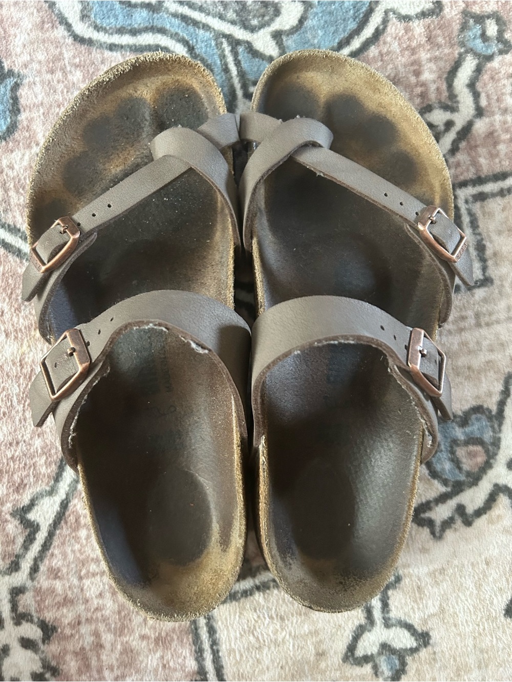 Birkenstock Mayari Mocha Birkibuc Strappy Sandals - Women's 8 / 8.5